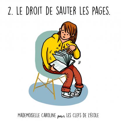 Le droit de sauter des pages 