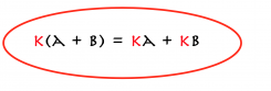 Distributivité - Les formules en 4ème