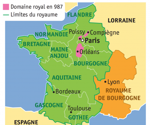 Le domaine royal en 987