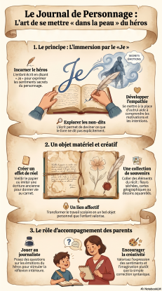 Journal de personnage Infographie