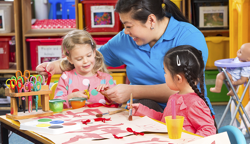 Activité d'une classe de maternelle