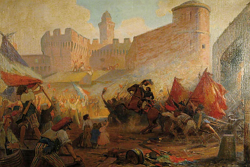 Prise de la Bastille par Perrault 