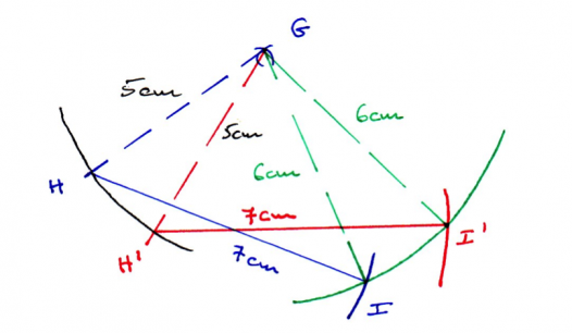 triangle au compas